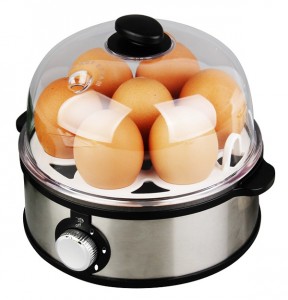 Egg cooker steamer with hardness setting