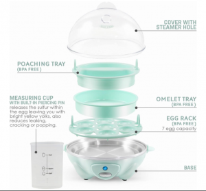 Egg Cooker ZDQ-70C du çêdibe